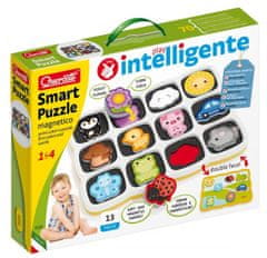 Quercetti Smart Puzzle magnetico first colors and words magnetická skládačka