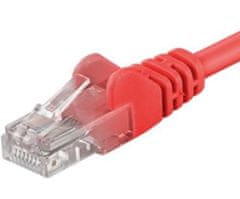 Kraftika Patch kabel utp cat 6, 0,25m - červený, nestíněné, cat.6