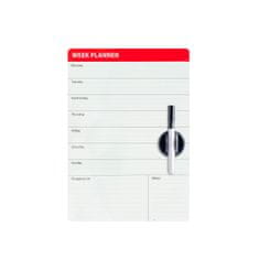 Balvi Magnetická popisovatelná tabule na lednici Week Planner 26240, bílá