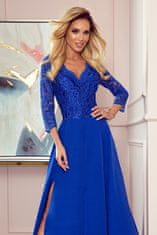 Numoco Dámské společenské šaty Amber královsky modrá L