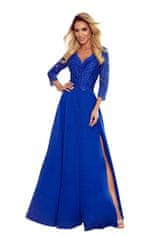 Numoco Dámské společenské šaty Amber královsky modrá L