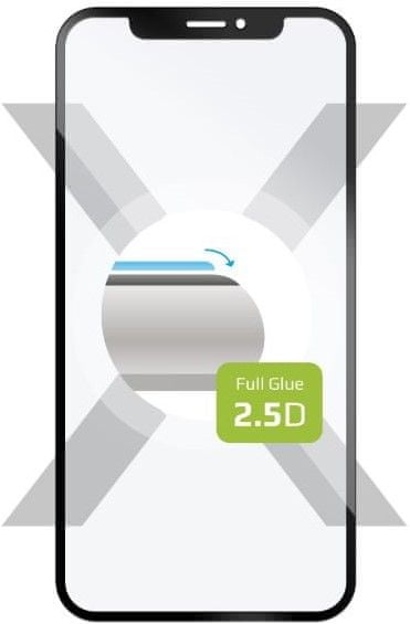 FIXED Ochranné tvrzené sklo Full-Cover pro Samsung Galaxy M11, přes celý displej, černé, FIXGFA-571-BK