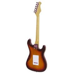 Dimavery ST-203, elektrická kytara levoruká, sunburst