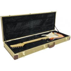 Dimavery dřevěný kufr pro el. kytaru, vzor tweed