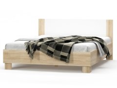 Nejlevnější nábytek Ložnice KABIR 2 s postelí 180x200 cm, dub sonoma/bílá