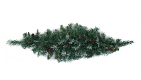 DUE ESSE Vánoční dekorace, větvička-smrk se šiškami, 120 cm