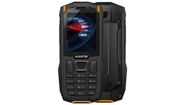 Aligator K50 eXtremo, odolný telefon, voděodolný, prachuvzdorný, odolný proti nárazu a pádu, GPS, LED svítilna