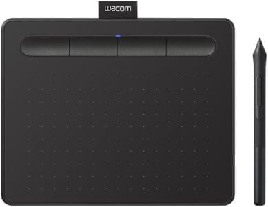 Wacom Intuos S Bluetooth, černá (CTL-4100WLK) 2540 LPI 4 096 úrovní přítlaku stylus 2 tlačítka