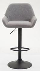 BHM Germany Barová židle Brag (SET 2 ks), textilní látka, černá
