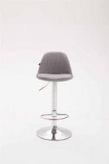 BHM Germany Barové židle Kiel (SET 2 ks), textil, šedá