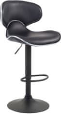 BHM Germany Barová židle Vega II., syntetická kůže, černá