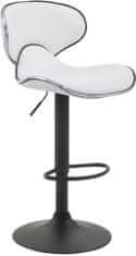BHM Germany Barová židle Vega II., syntetická kůže, bílá