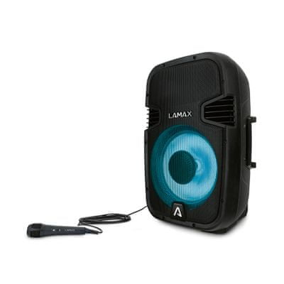 bezdrôtový Bluetooth reproduktor LAMAX PartyBoomBox500 diaľkové ovládanie vstup na mikrofón vodoodolný