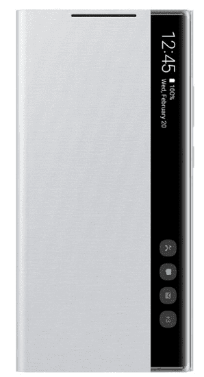 Samsung Flipové Clear View Note 20 Ultra White EF-ZN985CSEGEU