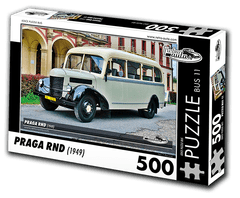 RETRO-AUTA© Puzzle BUS 11 - PRAGA RND (1949) 500 dílků