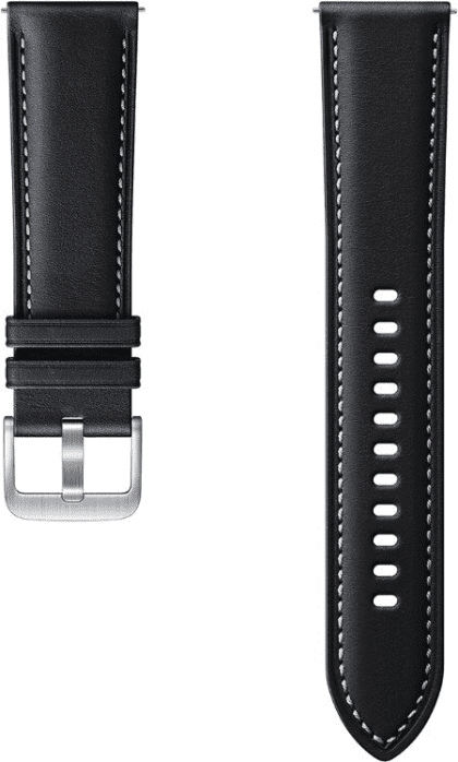 Samsung Stitch Leather Band (20mm, S/M) Black ET-SLR85SBEGEU - rozbaleno