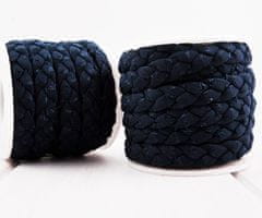 Kraftika Textilní pletený cop, černý, pro pletení