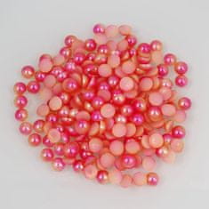 Kraftika Drobné perleťové čočky, kabošony, 3d art