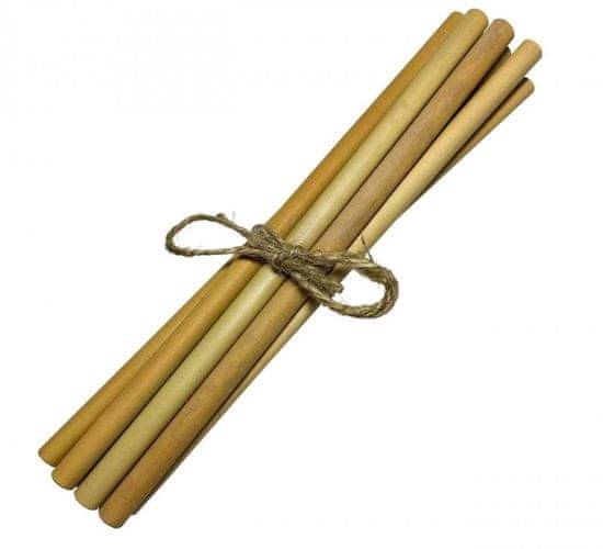 Mobake Bambusové brčko nebalené - bez nápisu (10 ks) - z udržitelně pěstovaného bambusu