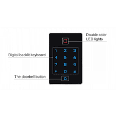 ACS Zoneway Kódová dotyková klávesnice se čtečkou RFID čipů ZONEWAY T11EM DOPRODEJ