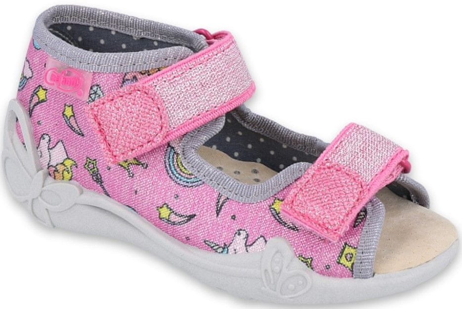 Befado dívčí sandálky Papi 342P010 19, růžová