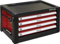 YATO Skříňka dílenská přenosná 4 zásuvky 690x465x400mm YT-09152 YATO