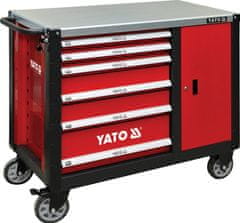 YATO Pojízdná montážní skříň 6+1 zásuvek YT-09002 YATO
