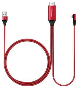 Mcdodo Lightning to HDMI Cable 2 m CA-6401, červený