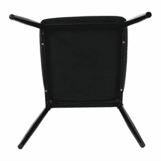 KONDELA ídelní židle, tmavohnědá/černá, ENRA
