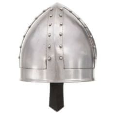 shumee Středověká rytířská přilba pro LARPy replika stříbro ocel