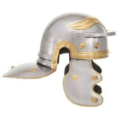 shumee Římská válečnická přilba pro LARPy replika stříbro ocel