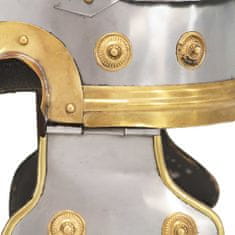 Vidaxl Římská válečnická přilba pro LARPy replika stříbro ocel