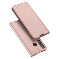 Dux Ducis Skin Pro knížkové kožené pouzdro na Huawei P40 Lite E, růžové