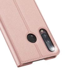 Dux Ducis Skin Pro knížkové kožené pouzdro na Huawei P40 Lite E, růžové