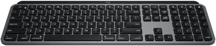 Logitech MX Keys MAC, šedá (920-009558) membránová kancelářská klávesnice USB-C Bluetooth