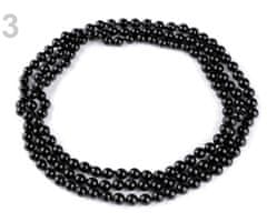 Kraftika 6ks 3 černá perlový náhrdelník ve stylu 30. let
