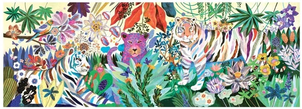 Djeco Puzzlový obraz Duhoví tygři 1000 dílků