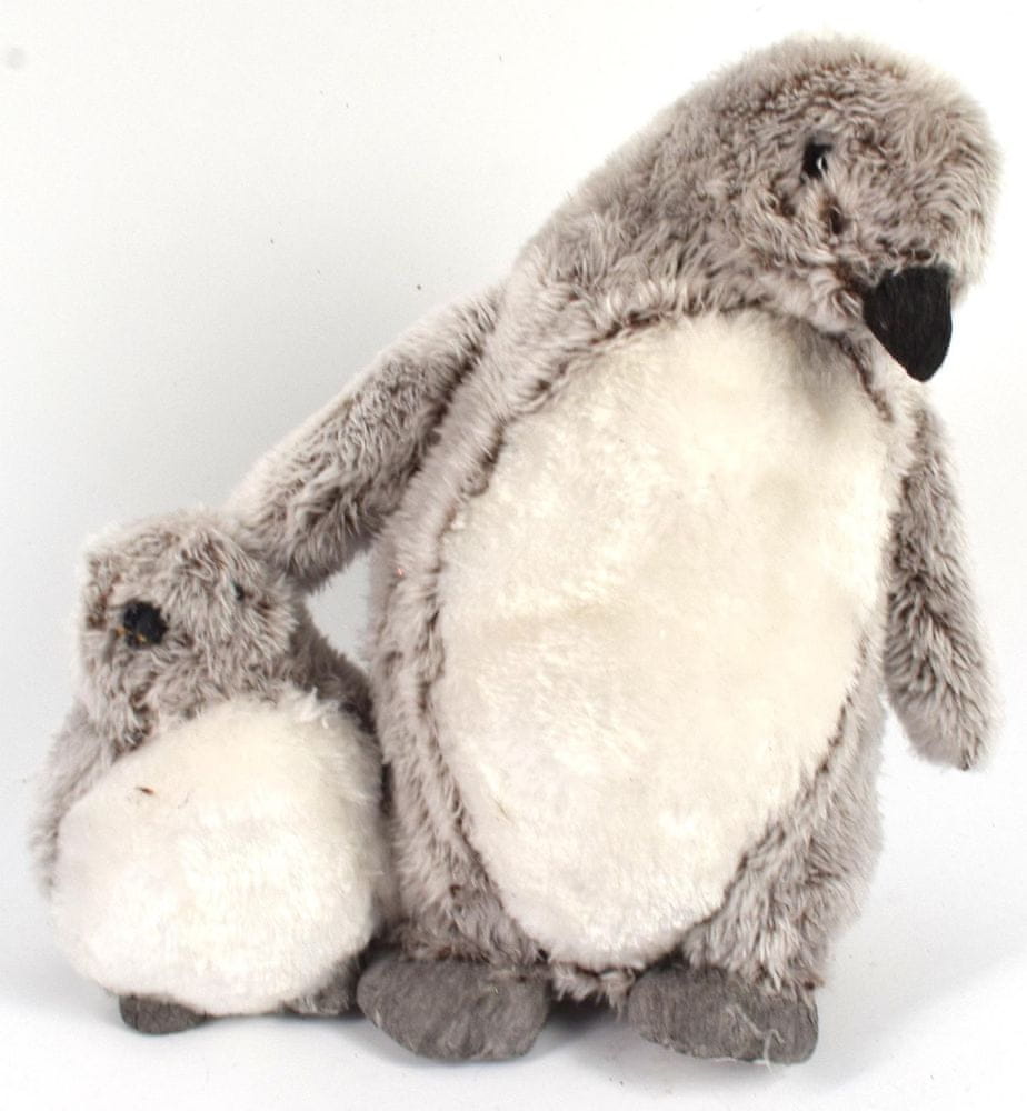 Levně DUE ESSE Vánoční dekorace tučňák s mládětem, 25 cm