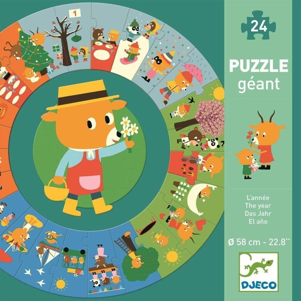 Djeco Puzzle gigant - Rok zahradníka