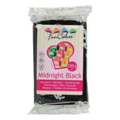FunCakes Vynikající marcipán 1:5 černý Midnight Black 250g -