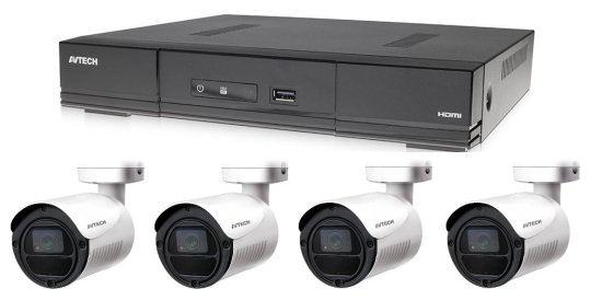 Avtech Kamerový set 1x DVR DGD1005AV a 4x 5MPX Bullet kamera DGC5105T + 2x napájecí zdroj ZDARMA!