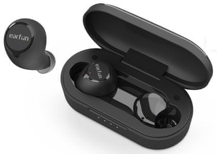  EarFun Free Bluetooth bezdrátová sluchátka voděodolná IPX7 výdrž baterie 30 hodin USB-C 