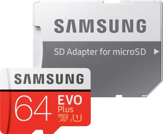 Samsung micro SDXC 64GB EVO Plus + SD adaptér (MB-MC64HA/EU)