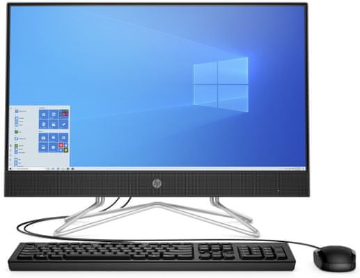 Domácí, kancelářský počítač All-in-One HP 24-df0003nc AiO (25J31EA) klávesnice monitor myš počítač v jednom