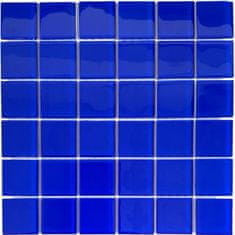 Maxwhite Mozaika CH4409PM skleněná modrá 30x30cm sklo