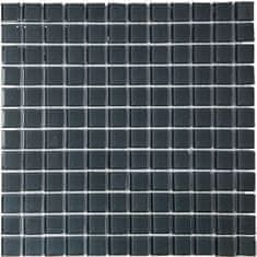 Maxwhite Mozaika H38 skleněná šedá tmavá 29,7x29,7cm sklo