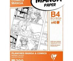Clairefontaine Papíry na ilustraci manga (200g/m2, 40 ks) b4