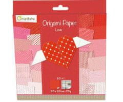 Avenue Mandarine Papíry na origami 20x20cm (60ks) love,