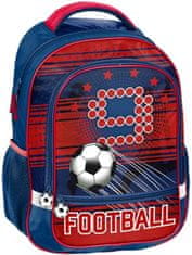 Paso Školní batoh Fotbal ergonomický 43cm modrý