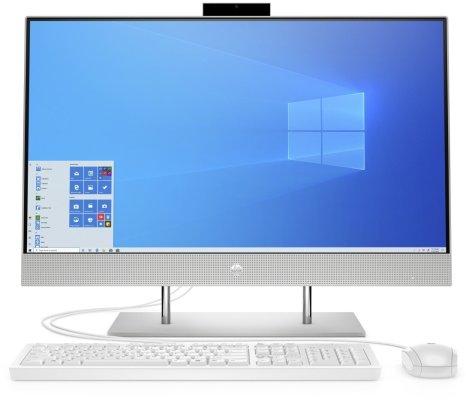 Domácí, kancelářský počítač All-in-One HP 27-dp0001nc AiO (25N61EA) klávesnice monitor myš počítač v jednom